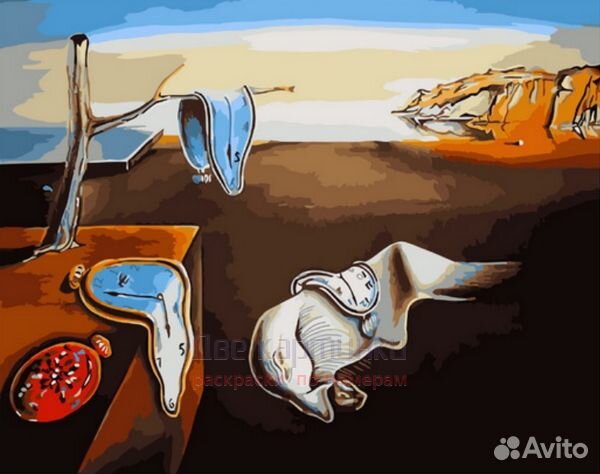 Картина по номерам 40x50 Уставшее время в пустыми