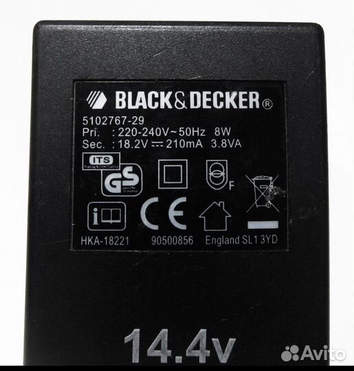 Адаптер (блок питания) Black and Decker HKA-18221