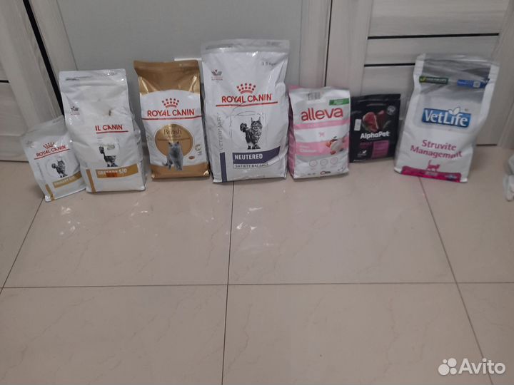 Корм для кошек Hill's, royal canin, VetLife