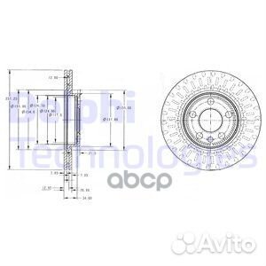 BG3222 Диск тормозной citroen jumpy/fiat scudo