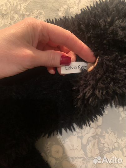 Снуд меховой calvin klein кельвин кляйн