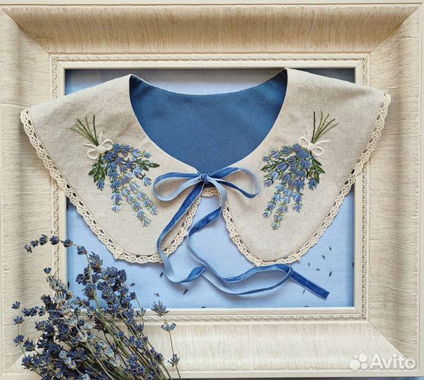 Съемный воротничок полностью ручная работа