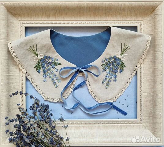 Съемный воротничок полностью ручная работа