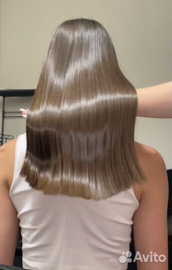 Здоровье волос Кератиновое выпрямление Ботокс