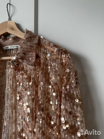 Накидка zara в паетках