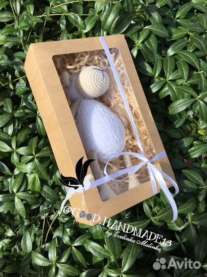 Вязаная игрушка овечка