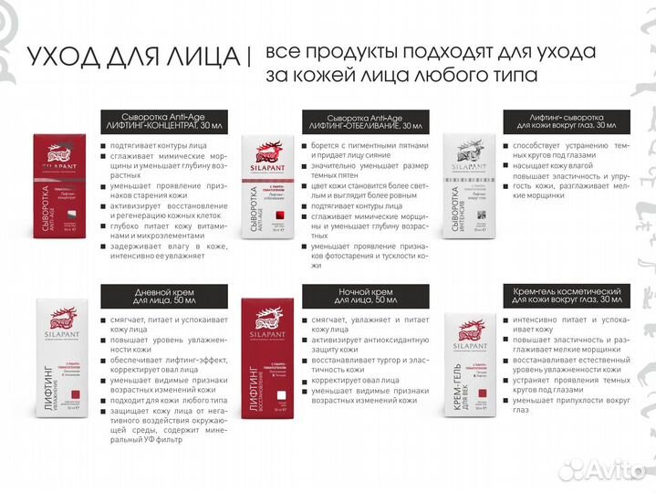 Косметика Силапант уходовая