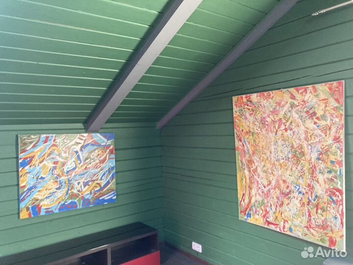 Уникальные картины, абстракция, русский Дж. Поллок