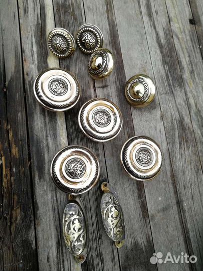 Ручки мебельные винтажные. бронза