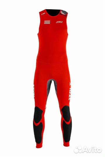 Длинный гидрокостюм без рукавов и гидрокуртка для