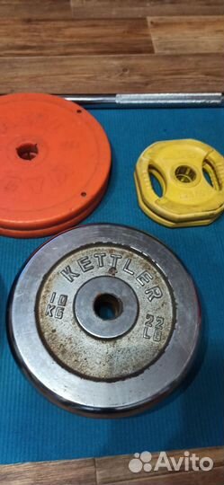 Спортивные блины и гриф