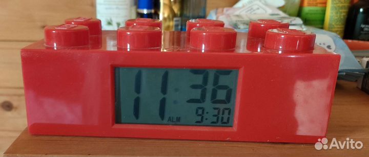 Часы будильник Lego Brick Light Up