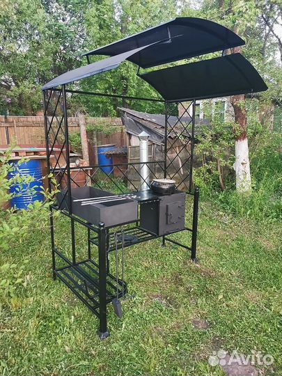 Беседка с мангалом