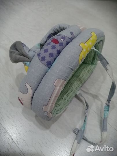 Мягкая противоударная шапка детская