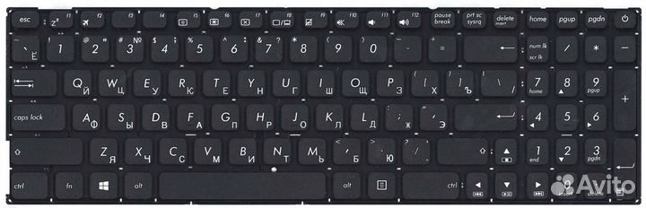 Клавиатура asus VivoBook A541UV-DM1456R чёрная, OE