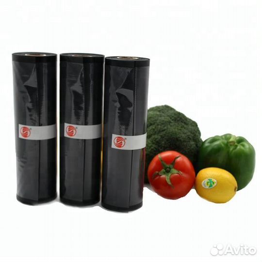 Черные рифленые рулоны для вакууматора