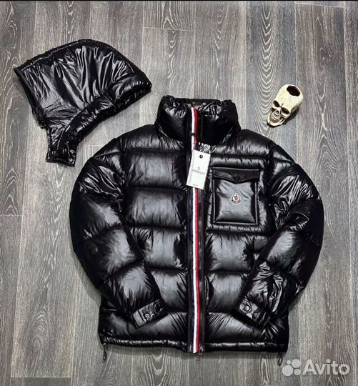 Пуховик moncler глянцевый