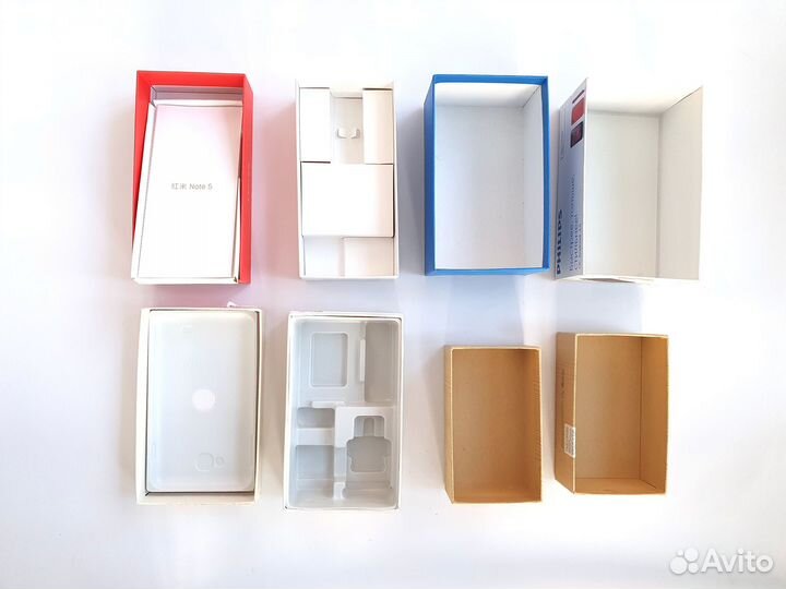 Коробки от телефонов Samsung Xiaomi Phillips