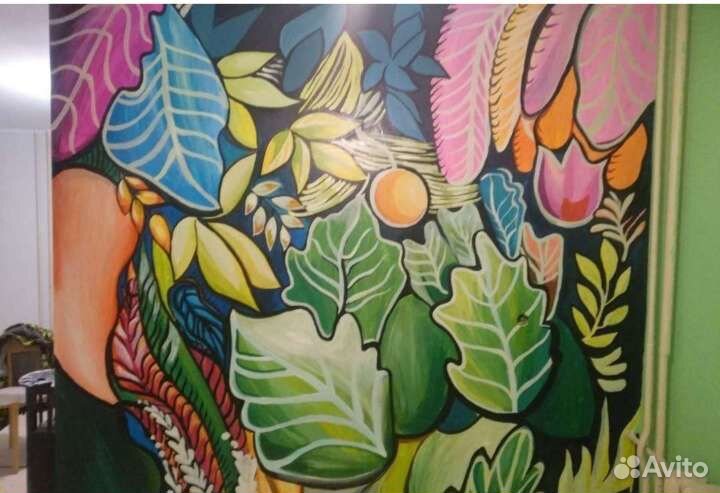 Роспись стен, предметов, картины на заказ