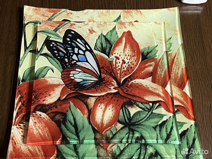 Набор тарелок квадратных 2шт