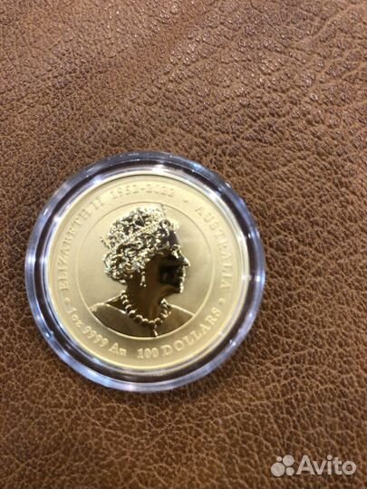 Золотая монета Австралии год Дракона 2024 Лунар 3