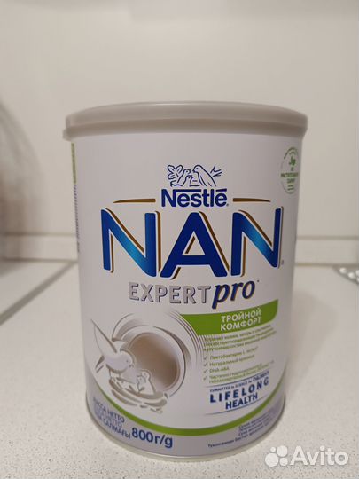 Детское питание смесь Nan тройной комфорт