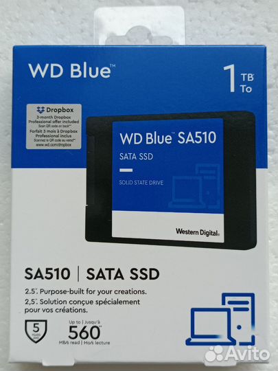 SSD WD Blue 1Tb 2.5