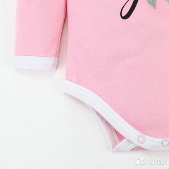 2 шт. Боди Крошка Я 'Daddy's girl', розовый, рост 68-74 см