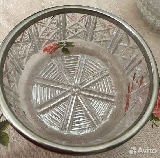 Конфетница хрусталь СССР