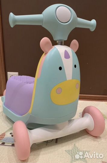 Каталка самокат skip hop единорог в идеале
