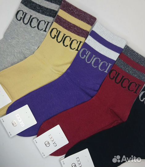 Носки женские Gucci, 5 пар