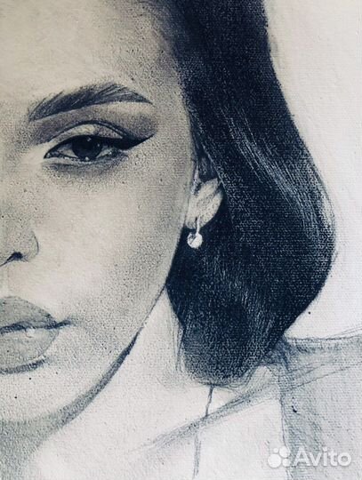 Портрет по фото карандашом