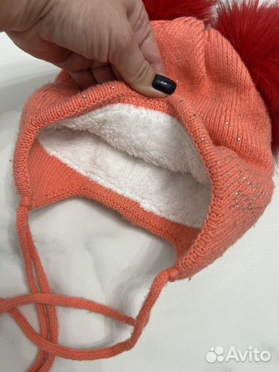 Комплект шапка и шарф 1-2 года