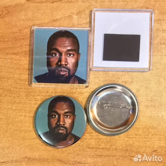 Значки 56 мм с Kanye West