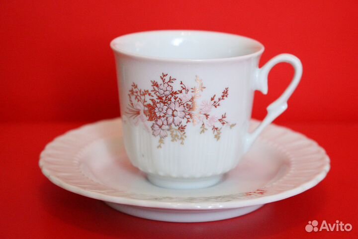 Фарфоровый кофейный набор 90-е. Турция.Новый