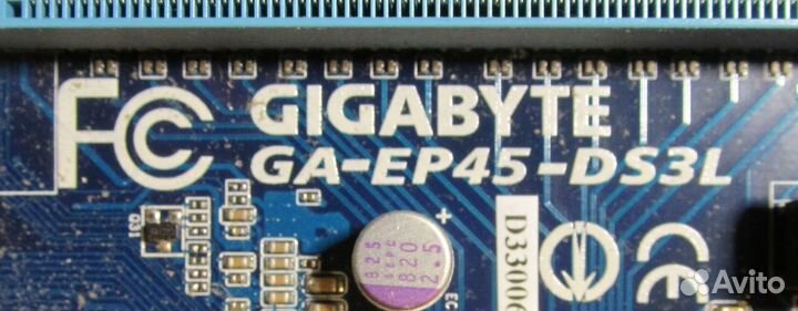 Материнская плата Gigabyte GA-EP45-DS3L и проц
