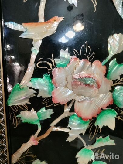 Картина винтаж, перламутр