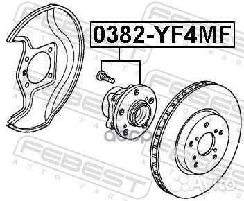 Ступица передняя honda pilot 2009-2014 febest 0