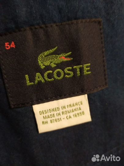 Пиджак Lacoste, р-р 52