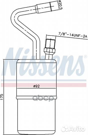 Осушитель кондиционера volvo 850 92- 95135 Nissens