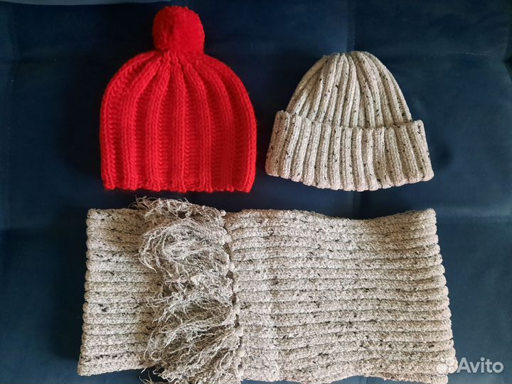 Комплект шапка и шарф женские
