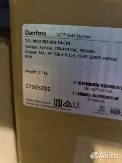 Устройства плавного пуска Danfoss MCD 1-110кВт