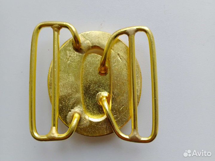 Пряжка двухсторонняя генеральская с гербом России