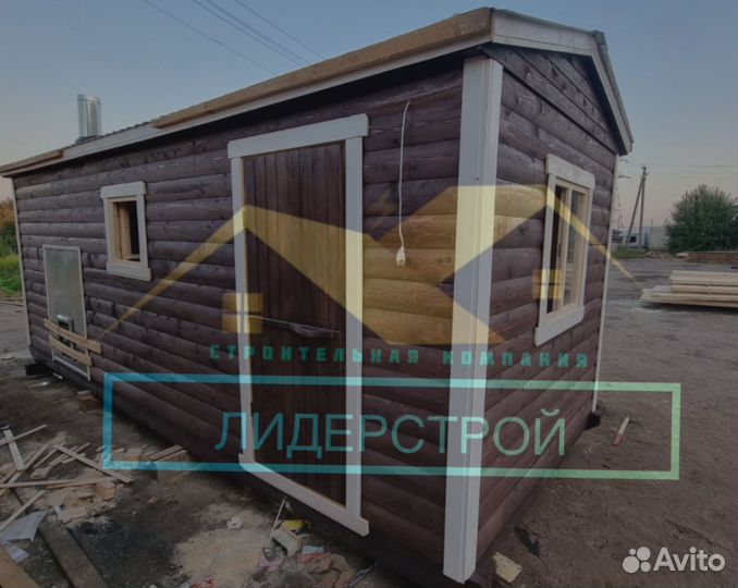 Баня с террасой под ключ