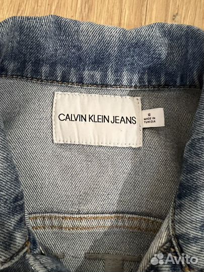 Джинсовая куртка calvin klein детская на 10 лет