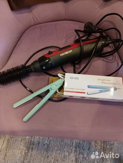 Фен щетка+ щипцы для выпрямления
