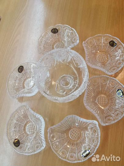 Конфетница на ножке хрусталь