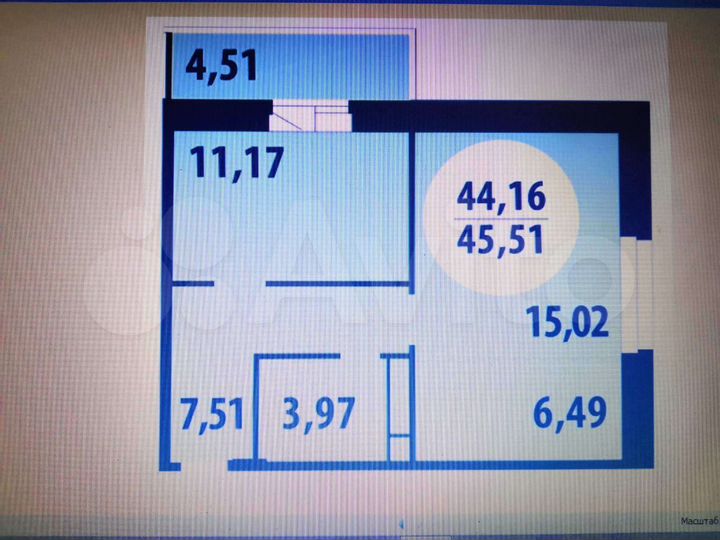 2-к. квартира, 47 м², 11/12 эт.