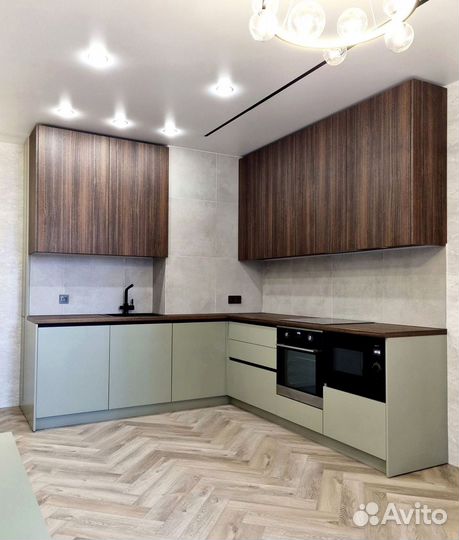 Кухня угловая стильная