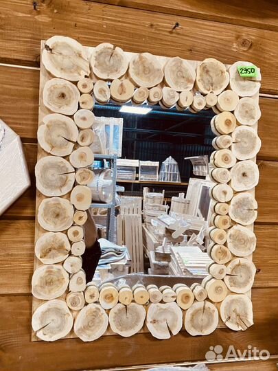 Зеркало для бани дома и дачи липа